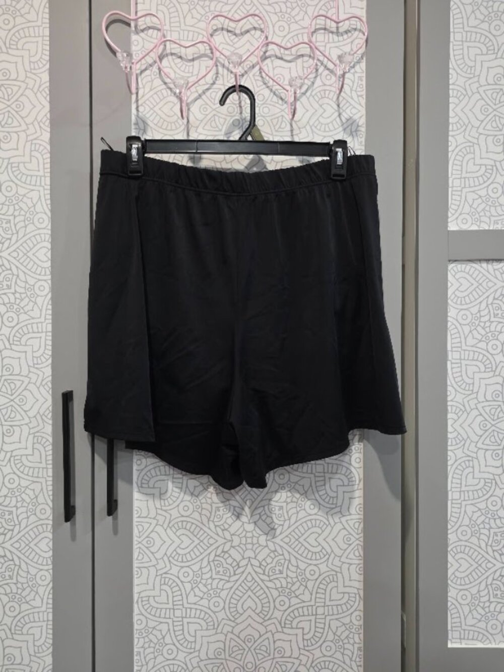 Women's Lined Swim Shorts, A SHORE FIT!, Black, Size 20W